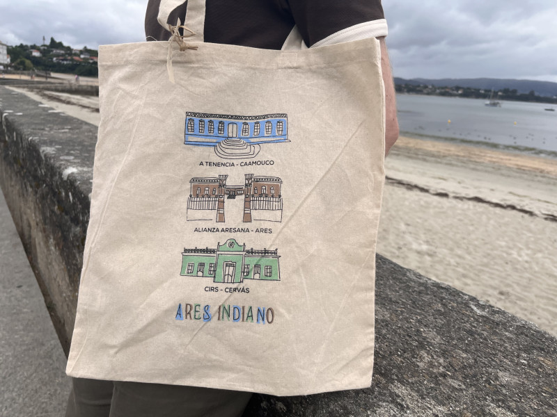 Los totes reflejan lugares simbólicos de Ares