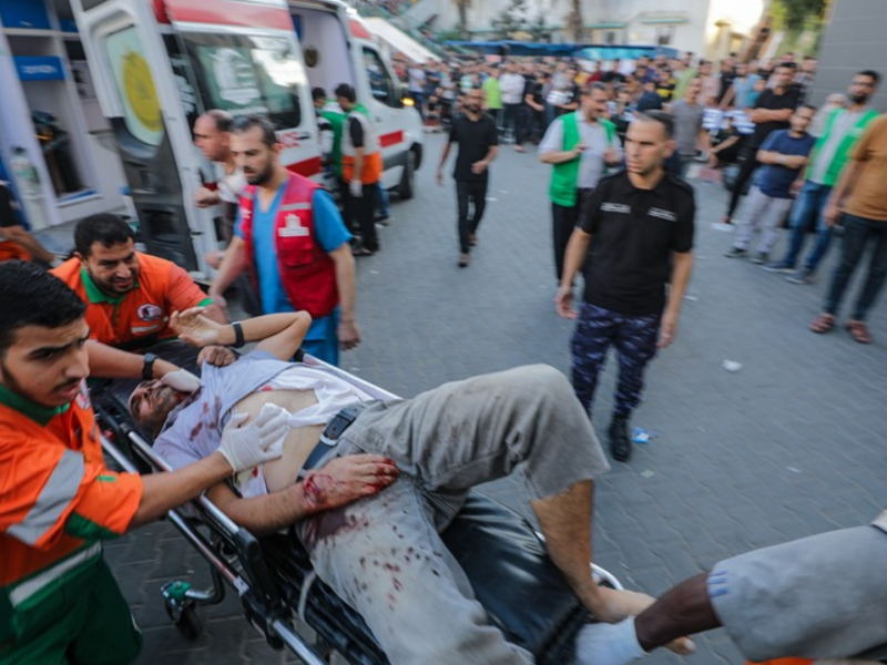 Ayuda de los servicios sanitarios en Gaza
