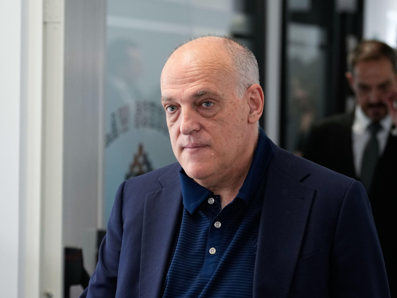 Javier Tebas durante la ceremonia de entrega de Premios de la V Edición de la Convención Deportiva ISDE 2024 celebrada en la sede de ISDE el 07 de junio de 2024, en Madrid
