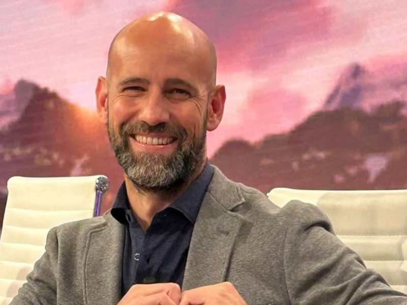 Gonzalo Miró en un programa de televisión