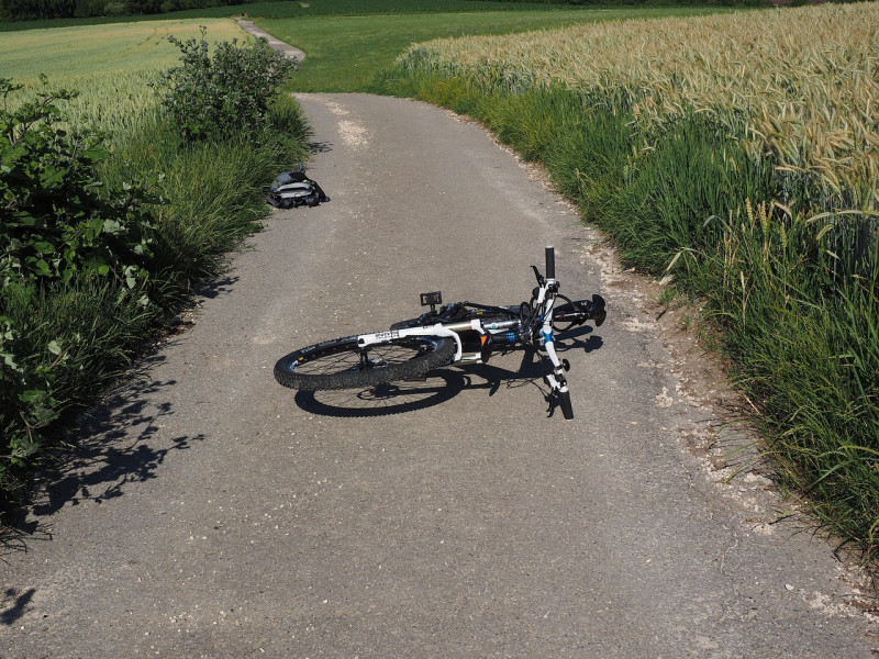 Accidente en bicicleta