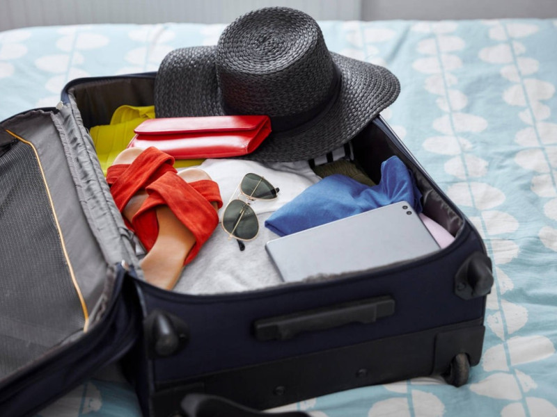 Maleta de vacaciones de verano