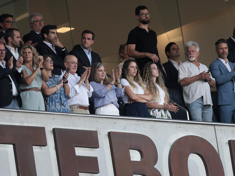 Rute Cardosa, esposa de Diogo Jota, en el homenaje que recibió el futbolista