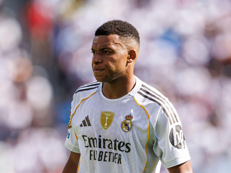 Kylian Mbappé del Real Madrid durante el partido de semifinales de la Copa Mundial de Clubes de la FIFA 2025 entre el París Saint-Germain y el Real Madrid.