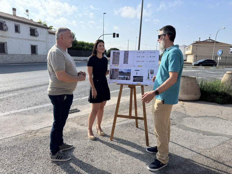 Presentación del nuevo carril bici que irá ubicado en Carretera de Águilas