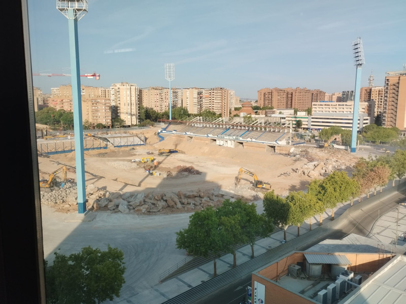 Así avanzan los derribos del viejo estadio