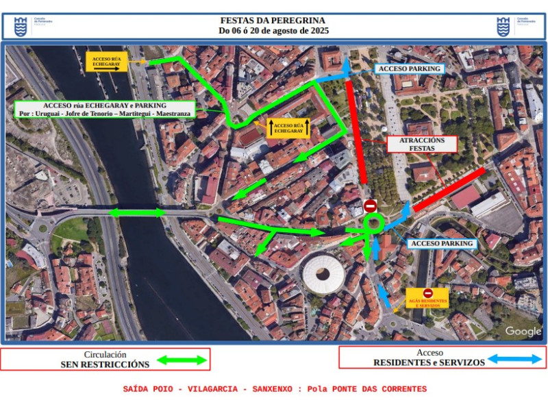 Operativo de movilidad Concello de Pontevedra
