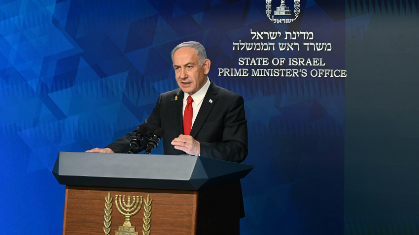 El primer ministro de Israel, Benjamin Netanyahu