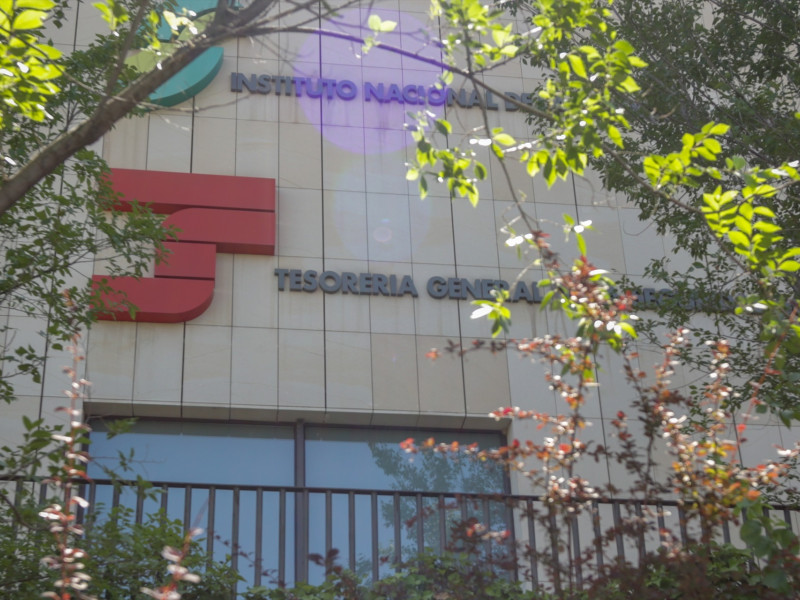 Fachada de la Tesorería General de la Seguridad Social, en Madrid
