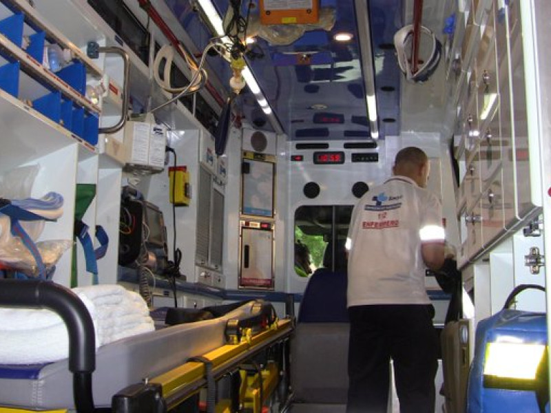 Interior de ambulancia