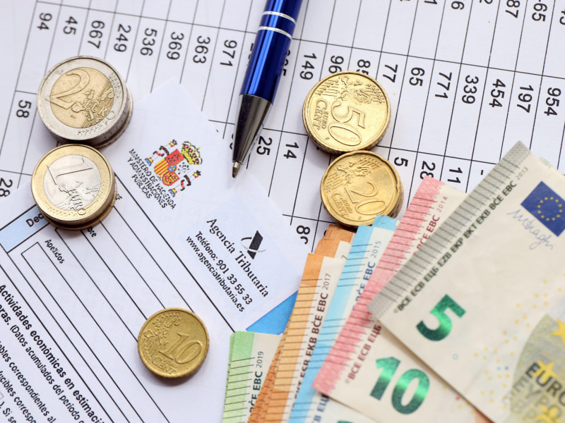 Formulario de impuestos de la Agencia Tributaria