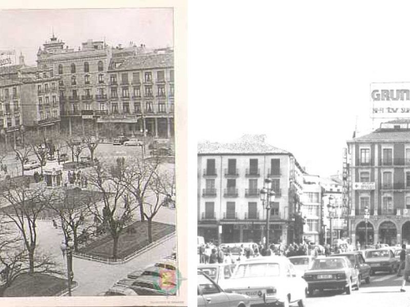 PLAZA MAYOR de Valladolid  en los años 60