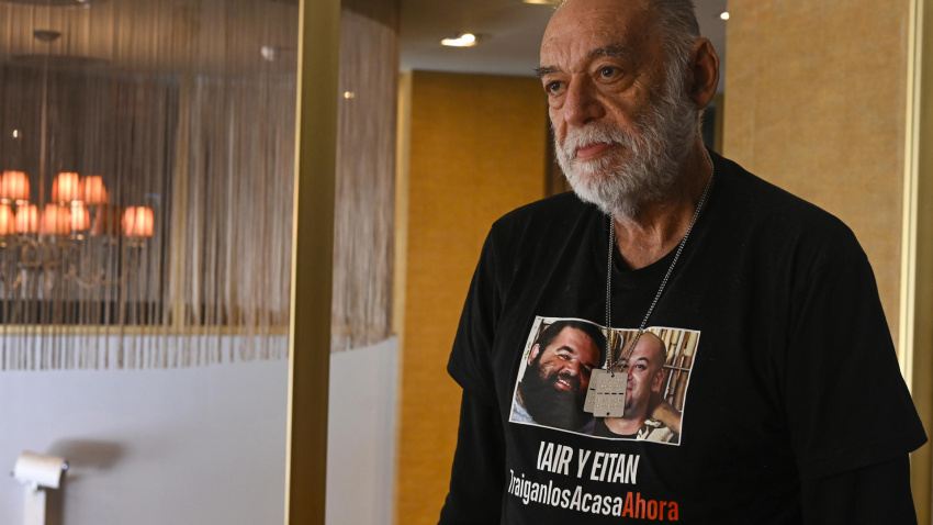 Itzik Horn padre de dos de los rehenes que Hamás secuestró el 7 de octubre de 2023