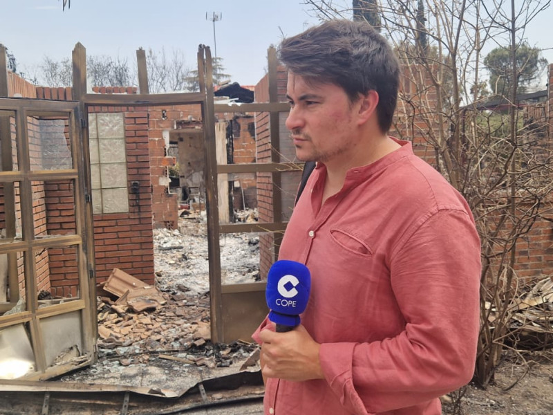Ismael Remuñán realiza La Tarde de COPE desde Tres Cantos, localidad madrileña que ha sufrido uno de los incendios de este verano