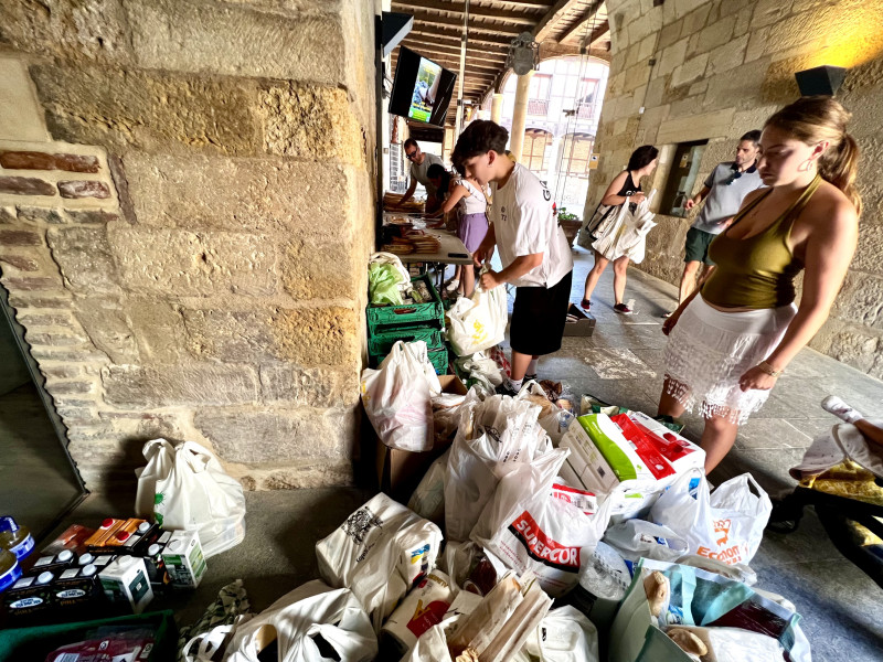 Recogida de alimentos en León para los afectados por los incendios de León