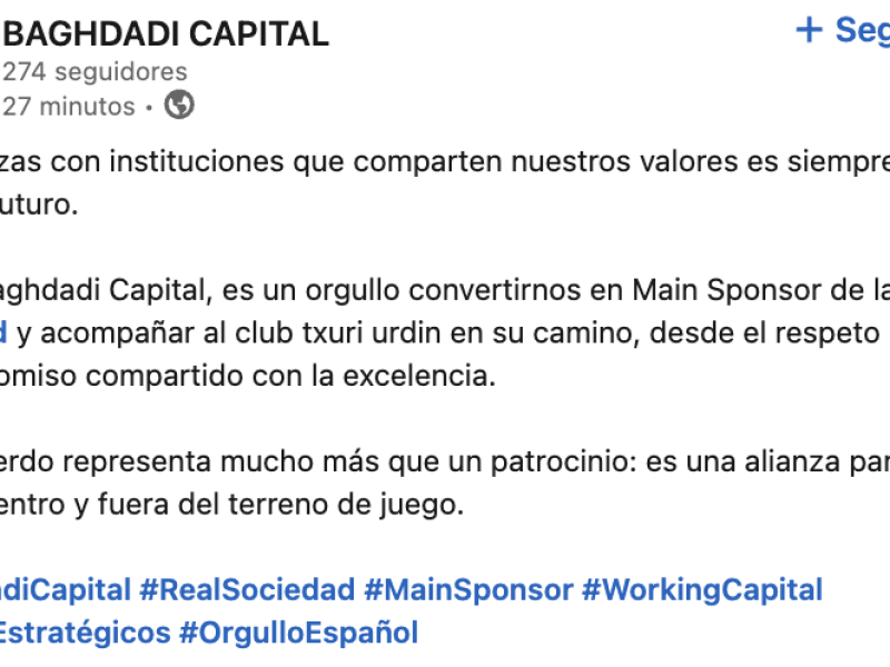 Post Baghdadi Capital
