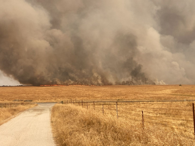 Incendio en Casar de Cáceres