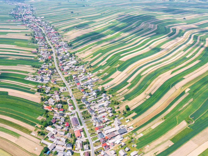 Suloszowa es un pueblo muy característico en Europa