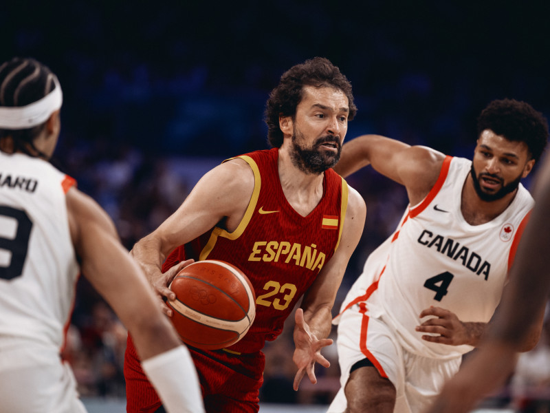 Sergio Llull en el partido de España contra Canadá de los Juegos Olímpicos