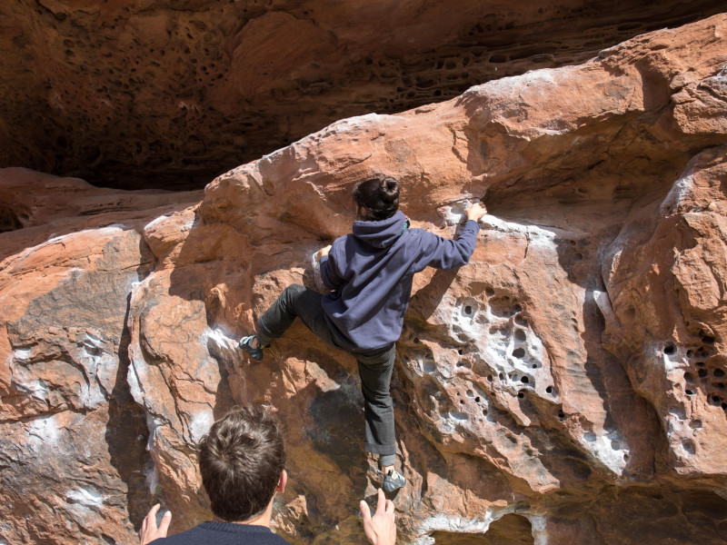 Escalada en el bosque de Albarracín