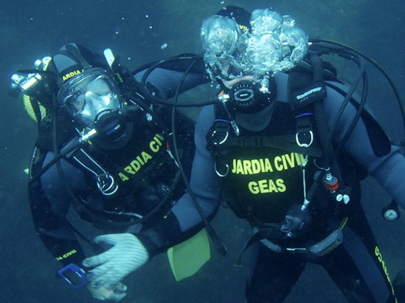 Grupo de Especialistas en Actividades Subacuáticas (Geas) de la Guardia Civil en una imagen de archivo.