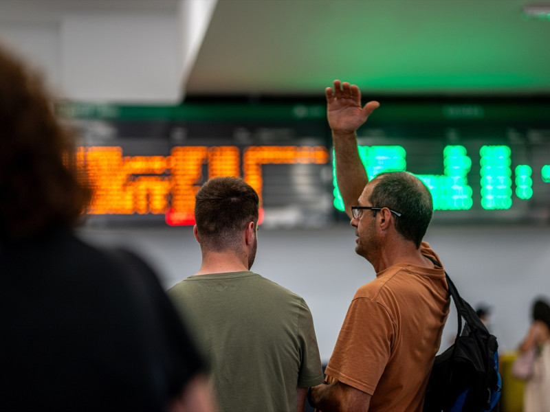 En la estación de Chamartín se han vivido momentos de tensión durante muchas jornadas por la suspensión de trenes a Galicia