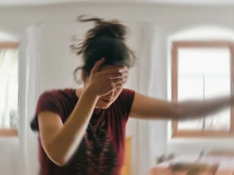 Mujer dolor de cabeza