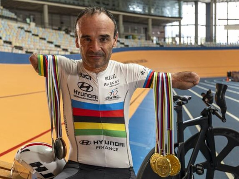 Brillante sobre la bicicleta