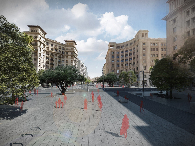 (Foto de ARCHIVO)CATALUNYA.-El Ayuntamiento de Barcelona aprueba la reurbanización de la plaza Antoni Maura10/6/2018