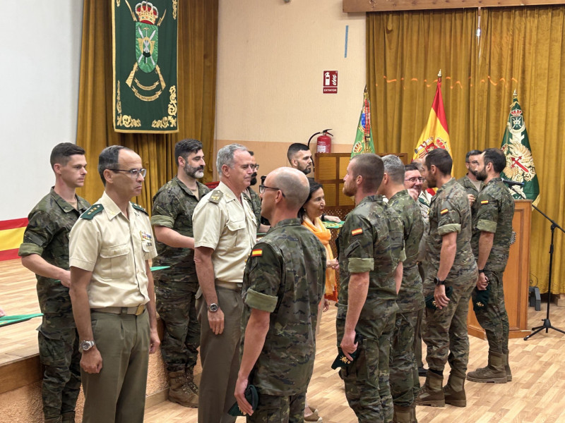 Imagen del acto de entrega de medallas a los soldados