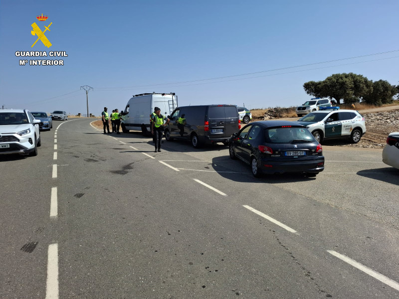 Dispositivo de seguridad en las inmediaciones de pantano de Santa Teresa