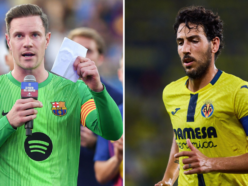 Marc-André Ter Stegen y Dani Parejo
