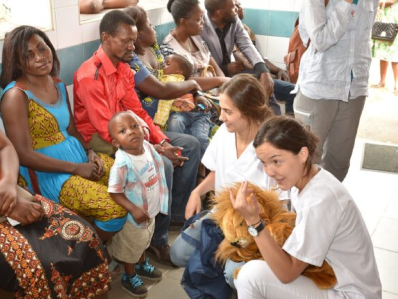 La fundación reforzando su labor en el Congo.