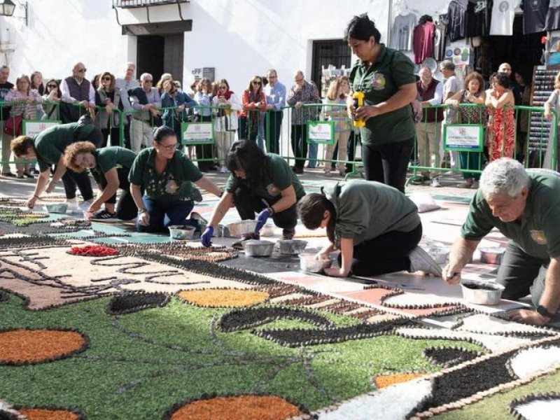 Las alfombras florales de Pontevedra tienen una gran tradición.