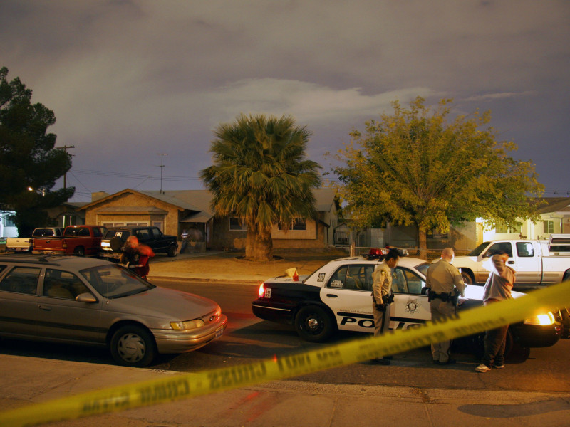 Escena policial en Las Vegas