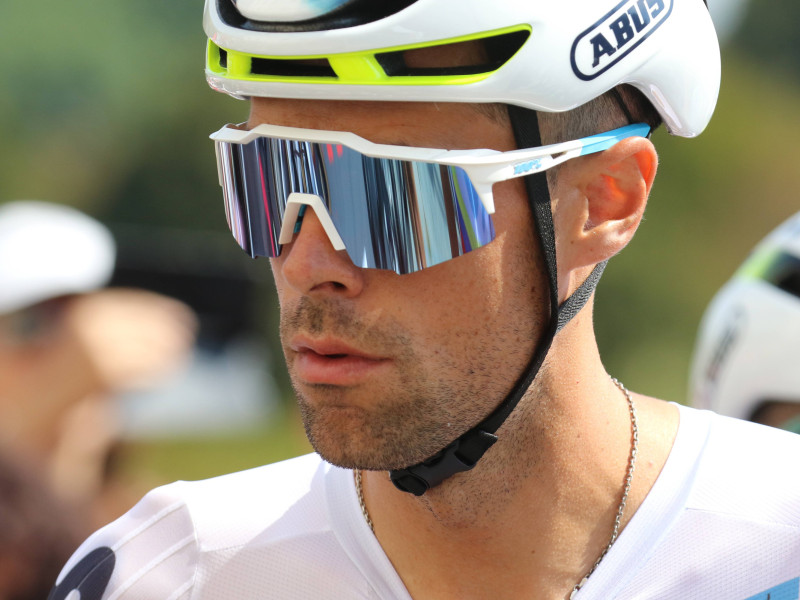 Jorge Arcas el 23 de agosto del 2025 en La Vuelta, antes de retirarse