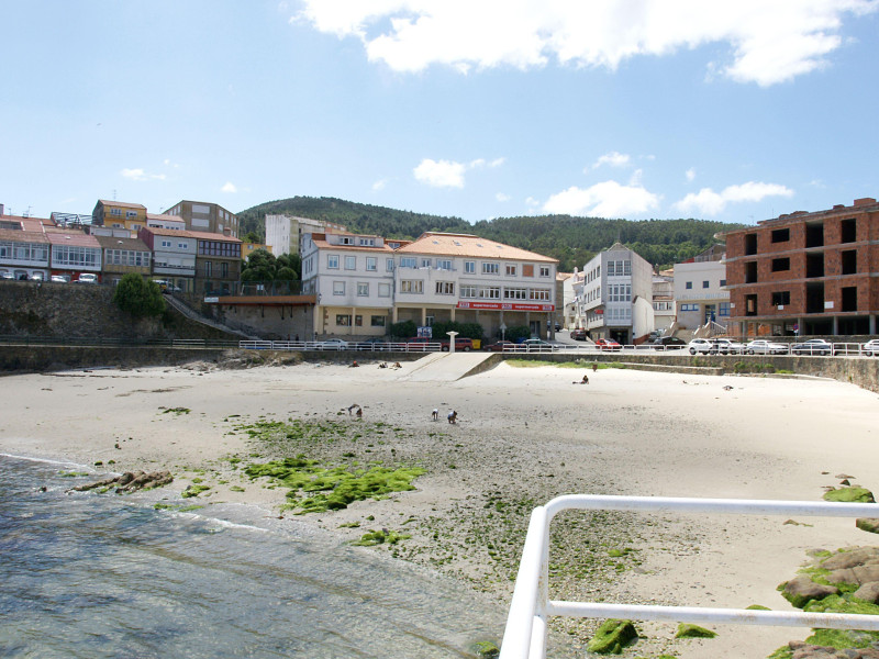 2GFK5HN Port and town of Finisterre, A Coruna, Galicia, Spain, Europe