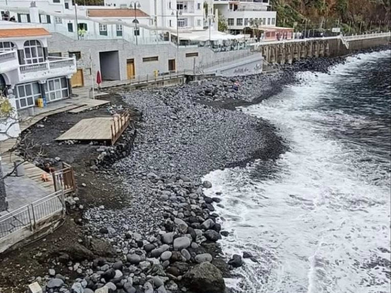 Estado de la playa cuando hay oleaje