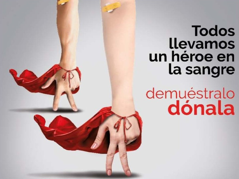 Campaña promocional para la donación de sangre