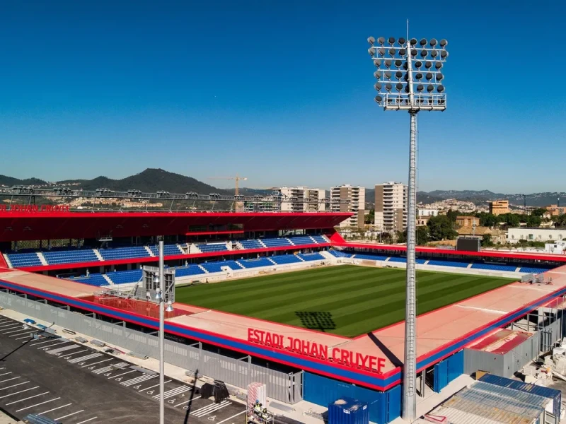 Imagen del Estadi Johan Cruyff en el que podría disputarse el Barcelona-Valencia.