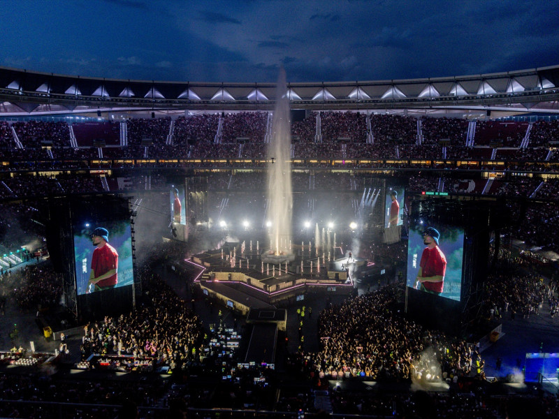 Vista general durante un concierto en el Estadio Riyadh Air Metropolitano