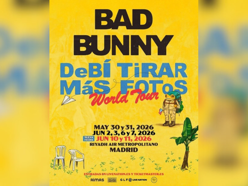 Conciertos Bad Bunny en España para 2026