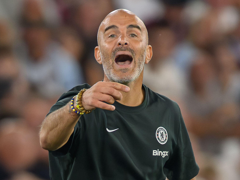 West Ham United vs Chelsea - Premier League - Estadio de Londres. Entrenador del Chelsea, Enzo Maresca.