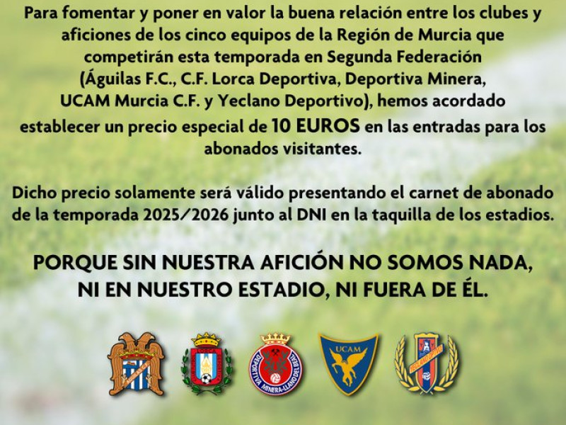 Comunicado de los clubes regionales