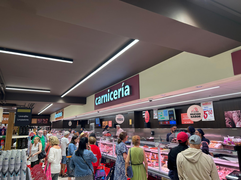 Carnicería del supermercado