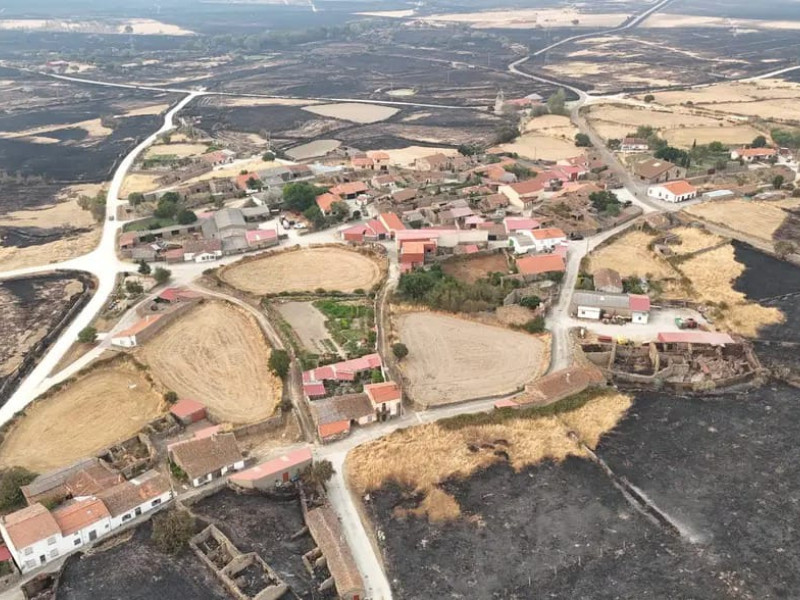 El incendio de Cipérez es el más cruento de la historia de la provincia de Salamanca