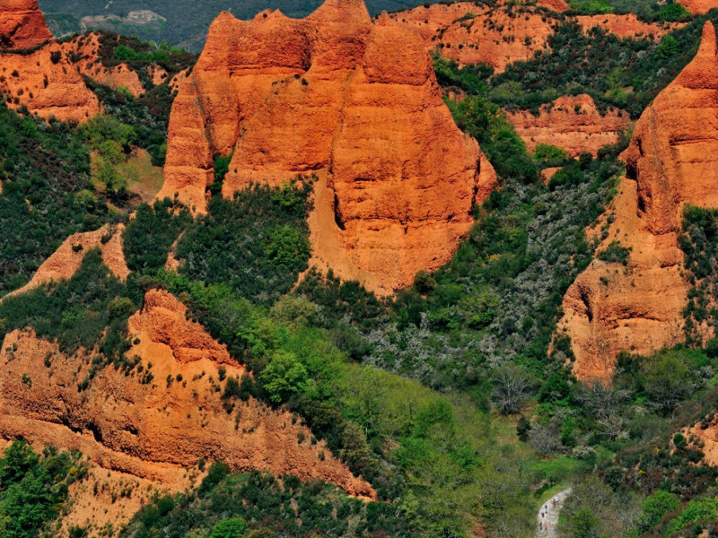 Las Médulas antes de los incendios de este verano