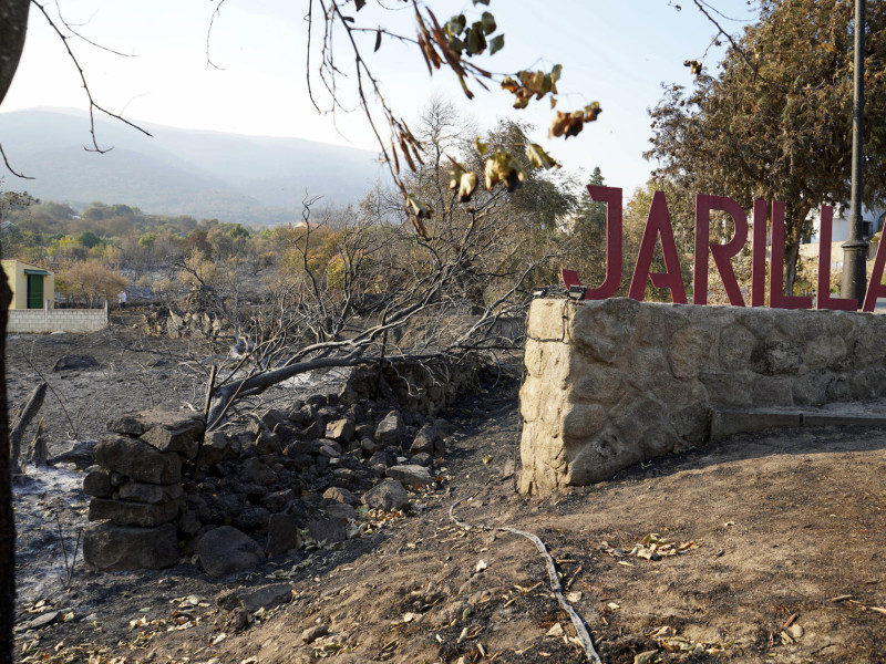 Área quemada en el municipio de Jarilla