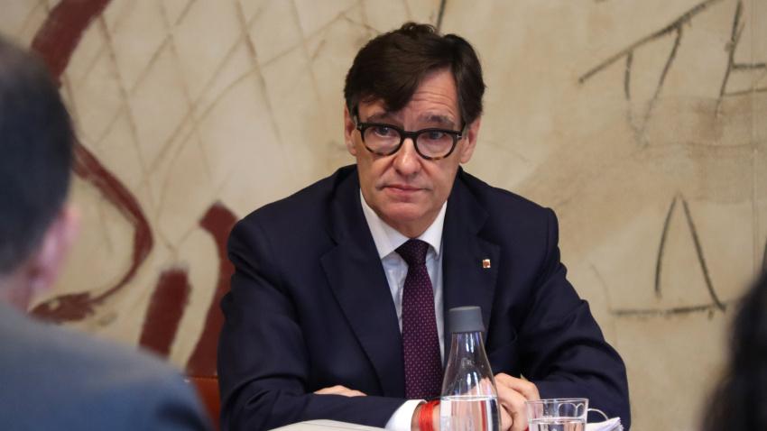 Salvador Illa en el Palau de la Generalitat