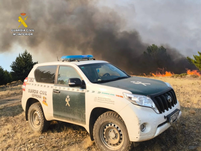 La Guardia Civil detiene e investiga a 10 personas por incendios forestales en la provincia de Cáceres